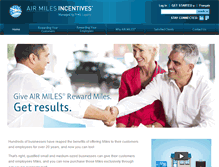 Tablet Screenshot of airmilesincentives.ca